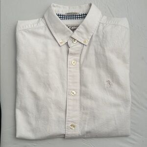 Original Penguin Heritage Slim Fit white short sleeve button down shirt